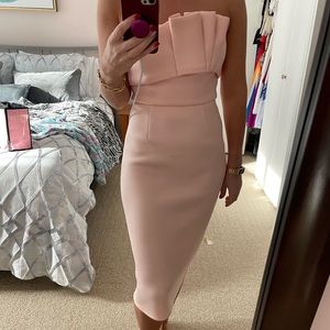 Light pink, strapless